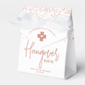 Hangover Relief Kit Roos Gold Glitter Wedding Bedankdoosjes (Voorkant Zijde)