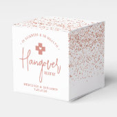 Hangover Relief Kit Roos Gold Glitter Wedding Bedankdoosjes (Voorkant Zijde)