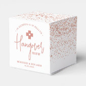 Hangover Relief Kit Roos Gold Glitter Wedding Bedankdoosjes (Achterkant)