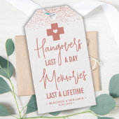 Hangover Relief Kit Roos Gold Modern Weddenschap Cadeaulabel