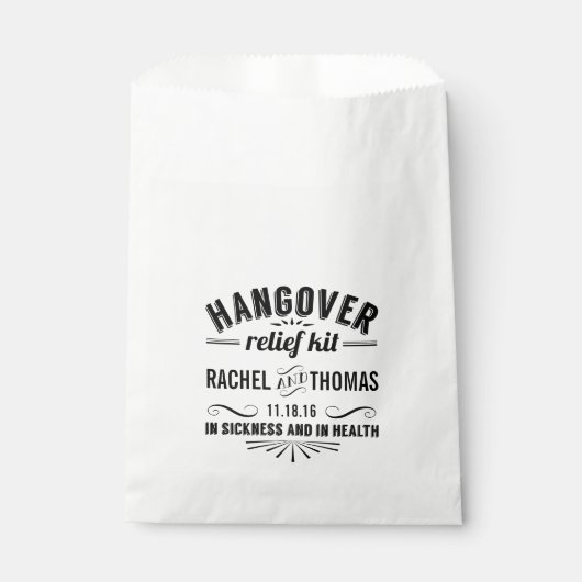 Hangover Relief Kit | Weddenschap Bedankzakje (Voorkant)