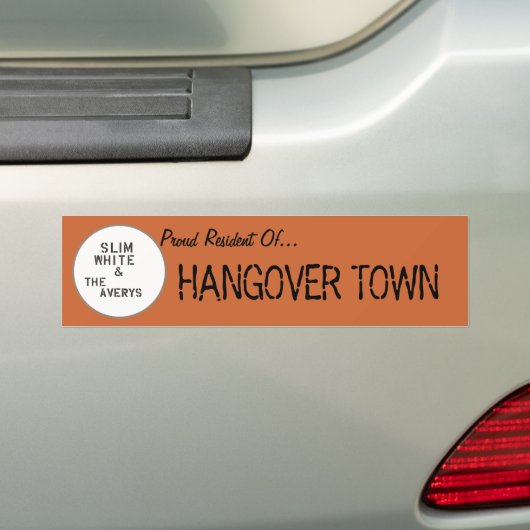 Hangover Town Bumpersticker (Op auto)