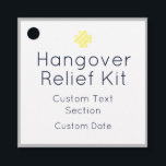 Hangover Verlichtingskit Favor Tags Bedankjes Labels<br><div class="desc">Perfect leuke en aanpasbare favor tags voor je feestjes hangover helper met strepen op de achterkant!</div>