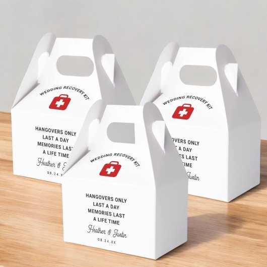 Hangovers Alleen Last Å Day Wedding Hangover Kit Bedankdoosjes