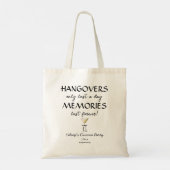 Hangovers & Herinneringen Ontrouw Echtscheiding Tote Bag (Achterkant)