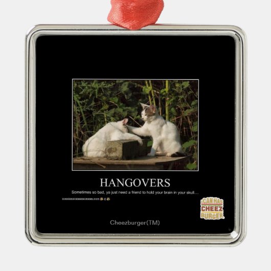 Hangovers Metalen Ornament (Voorkant)