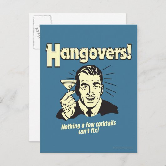 Hangovers: Nothing Cocktail Can't Fix Briefkaart (Voorkant / Achterkant)