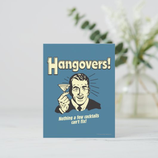 Hangovers: Nothing Cocktail Can't Fix Briefkaart (Staand voorkant)