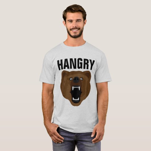 HANGRY GRIZZLY BEER T-Shirts (Voorkant volledig)