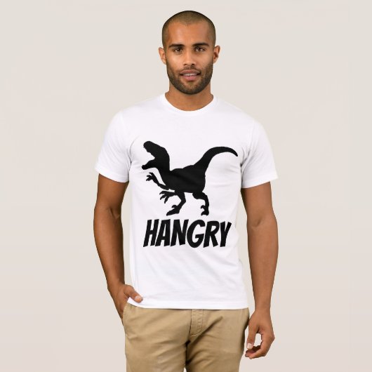 HANGRY (HONGER/BOOS) Grappige T-shirts (Voorkant volledig)