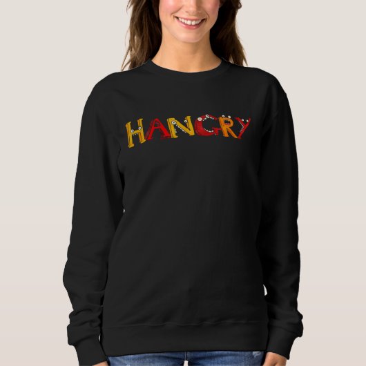 HANGRY hungryangryfunnycute letter monsters Trui (Voorkant)