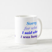 Hangry mok (Voorkant rechts)