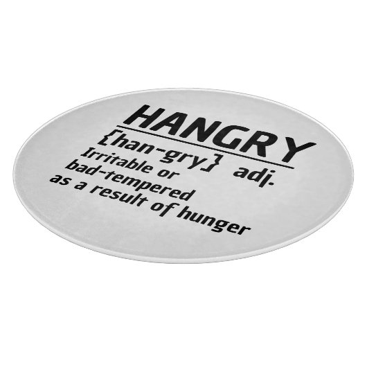 Hangry Prikkelbaar of slecht getemperd vanwege hon Snijplank (Hoek)