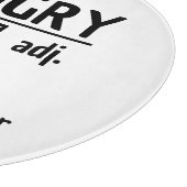 Hangry Prikkelbaar of slecht getemperd vanwege hon Snijplank (Hoek)