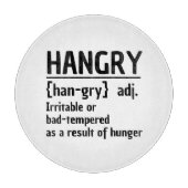 Hangry Prikkelbaar of slecht getemperd vanwege hon Snijplank (Voorkant)