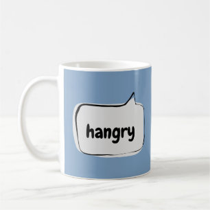 hangry spraakballon koffiemok