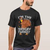 Hangry Turkey Matching Outfit Thanksgiving Pyjama' T-shirt (Voorkant)