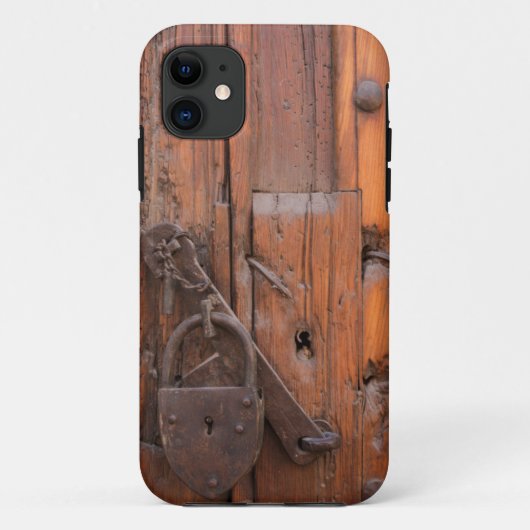 Hangslot op houten deur Case-Mate iPhone case (Achterkant)