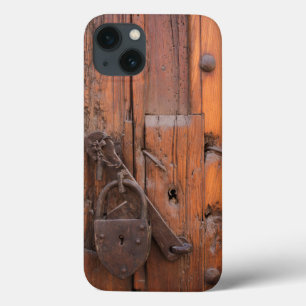 Hangslot op houten deur iPhone 13 hoesje