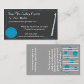 Hangtag of Visitekaartje met haakwerk (Voorkant / Achterkant)