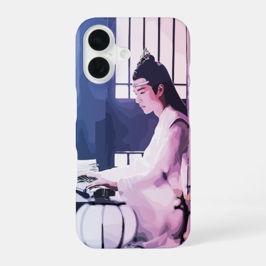 Hanguang Jun Lan Wangji De ongetemde MDZS iPhone 16 Hoesje (Achterkant)