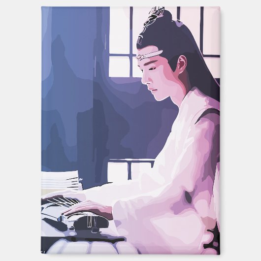 Hanguang Jun Lan Wangji De ongetemde MDZS Magneet (Voorkant)