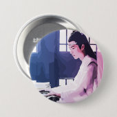 Hanguang Jun Lan Wangji De Ontemde Ronde Button 7,6 Cm (Voorkant /achterkant)