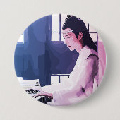 Hanguang Jun Lan Wangji De Ontemde Ronde Button 7,6 Cm (Voorkant)