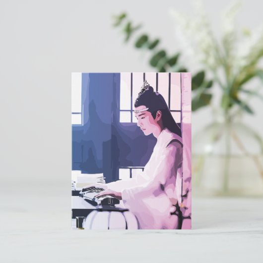 Hanguang Jun Lan Wangji Het Ontemde Briefkaart (Staand voorkant)