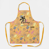 Hangul alfabet ontwerp en Koreaanse kalligrafie di Schort (Voorkant)