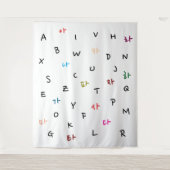 Hangul en het alfabet tapijt wandkleed (Voorkant)