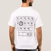 Hangul T-shirts, Sa T-shirt (Achterkant)
