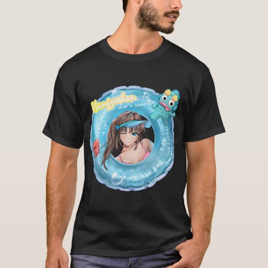 Hangyodon Laten we zwemmen! T-shirt (Voorkant)