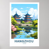 Hangzhou China Reisprint Poster (Voorkant)