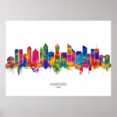 Hangzhou China Skyline Poster (Voorkant)