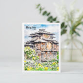 Hangzhou China Travel Place Waterverf Briefkaart (Staand voorkant)