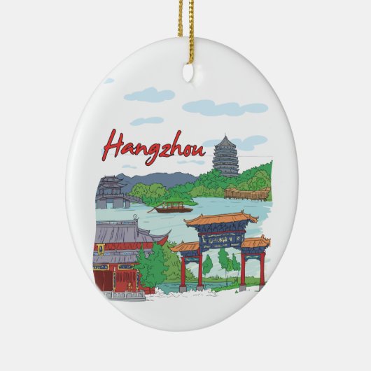 Hangzhou Keramisch Ornament (Rechts)