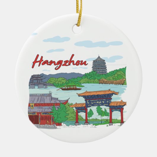 Hangzhou Keramisch Ornament (Voorkant)