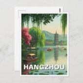 Hangzhou West Lake China Reizen Briefkaart (Voorkant / Achterkant)