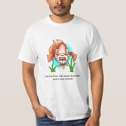 Hanibal, ik heb zijn lever opgegeten met een fava. t-shirt (Voorkant)
