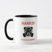 Hank29 Panda doodt Badger Mok (Links)