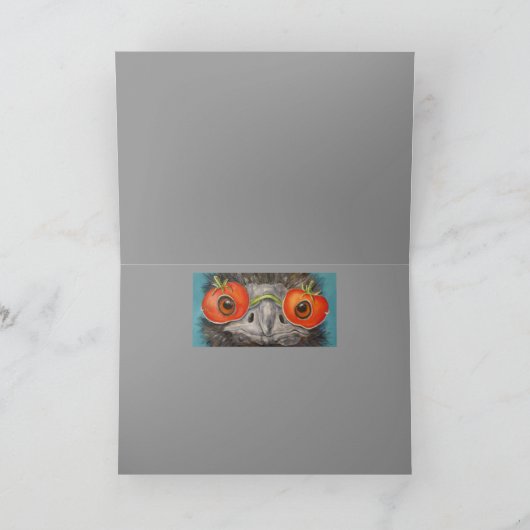 Hank de Emu-kaart Kaart (Binnen)