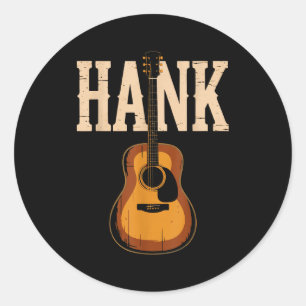 Hank Folk Style Lijn Dansen Westerse Countrymuziek Ronde Sticker