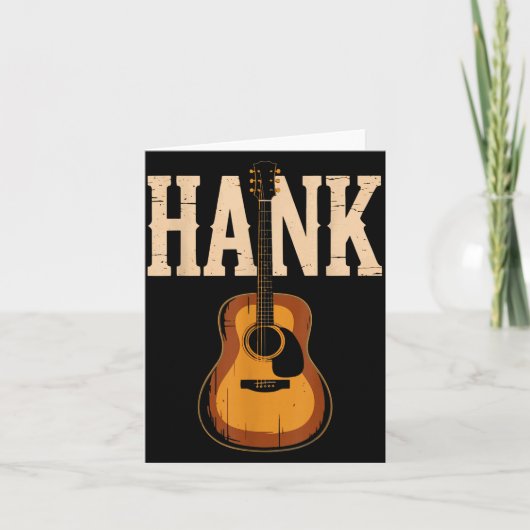 Hank Folk Style Line Dancing Western Country Music Kaart (Voorkant)
