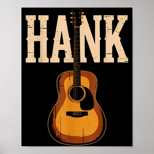 Hank Folk Style Line Dancing Western Country Music Poster (Voorkant)