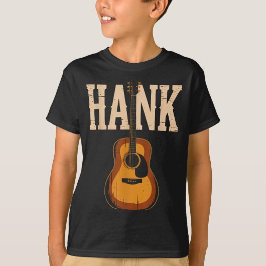 Hank Folk Style Line Dancing Western Country Music T-shirt (Voorkant)