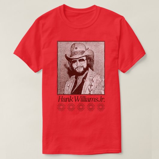 Hank Williams Jr  Style TShirt (Design voorkant)