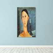 Hanka Zborowska met een Candlestick, 1919 Canvas Afdruk (Insitu (Houten vloer))