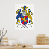 Hanke Family Crest Poster (Keuken)