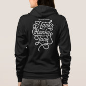 Hank's Honky Tonk (vrouwen) Hoodie in het zwart (Achterkant)